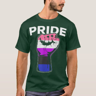 Genderfluid Gay Pride Month LGBTQ Pride Fist LGBT T-Shirt