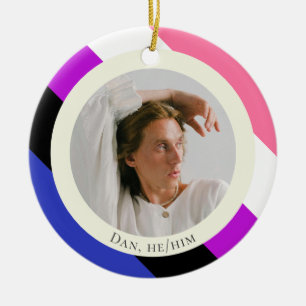 Genderfluid genderqueer pride gift Ornament