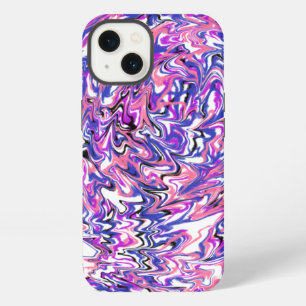 Genderfluid marble paint pouring swirl abstract iPhone 13 case