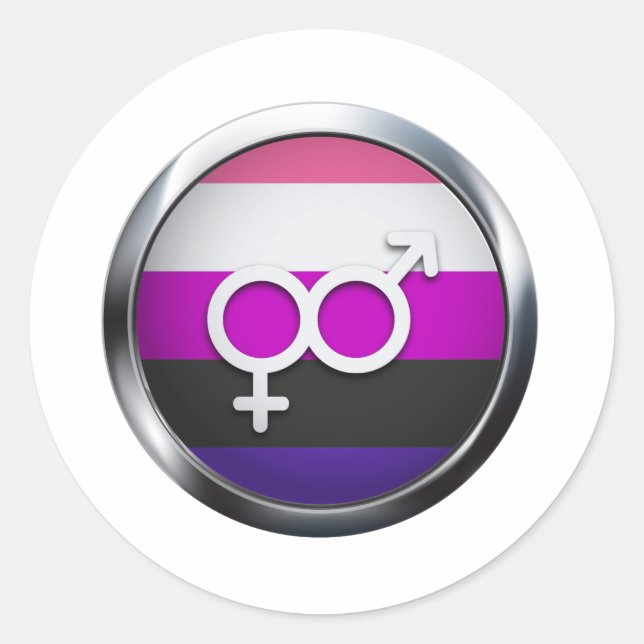 GENDERFLUID MEDALLION STICKER (Front)