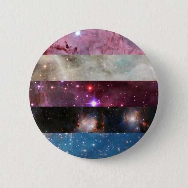 Genderfluid nebula flag pin (Front)