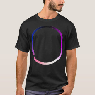 Genderfluid Pride Colours Ring Circle T-Shirt
