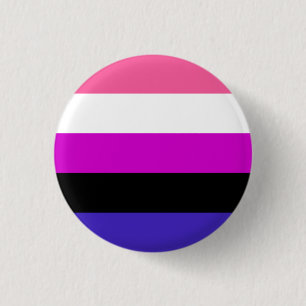 Genderfluid Pride Flag 3 Cm Round Badge