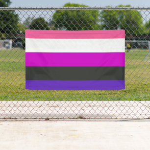 Genderfluid Pride Flag Banner