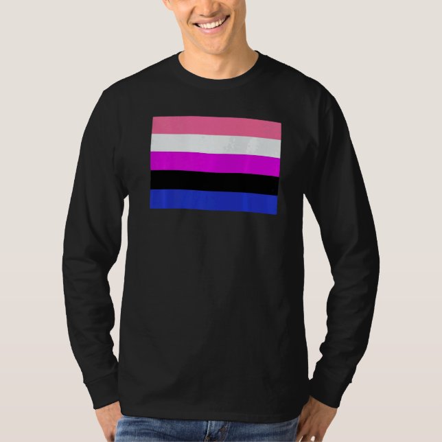 Genderfluid Pride Flag national pride T-Shirt (Front)