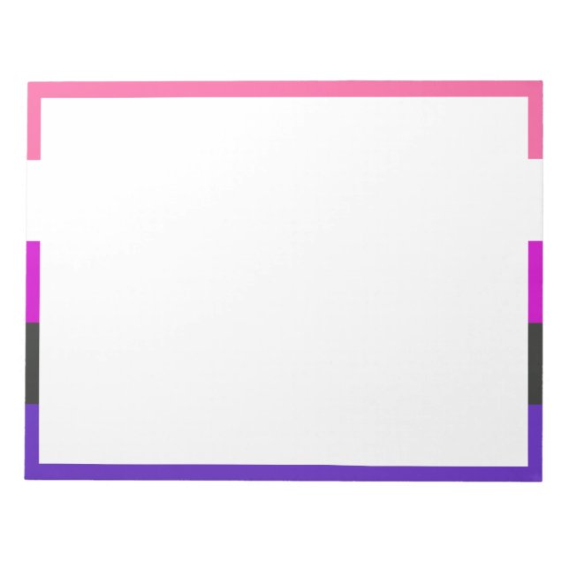 Genderfluid Pride Flag Notepad (Front)