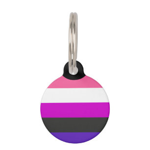 Genderfluid Pride Flag Pet Tag