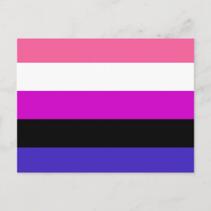 Genderfluid Pride Flag Postcard