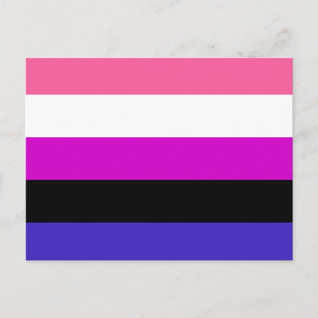 Genderfluid Pride Flag Postcard (Front)