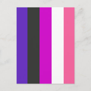 Genderfluid Pride Flag Postcard