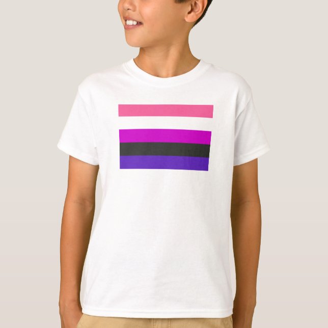 Genderfluid Pride Flag T-Shirt (Front)