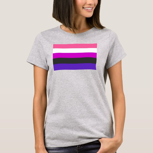 Genderfluid Pride Flag T-Shirt (Front)
