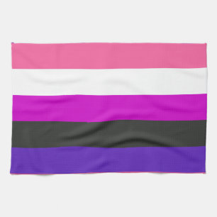 Genderfluid Pride Flag Tea Towel