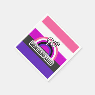 GENDERFLUID RAINBOW NAPKIN