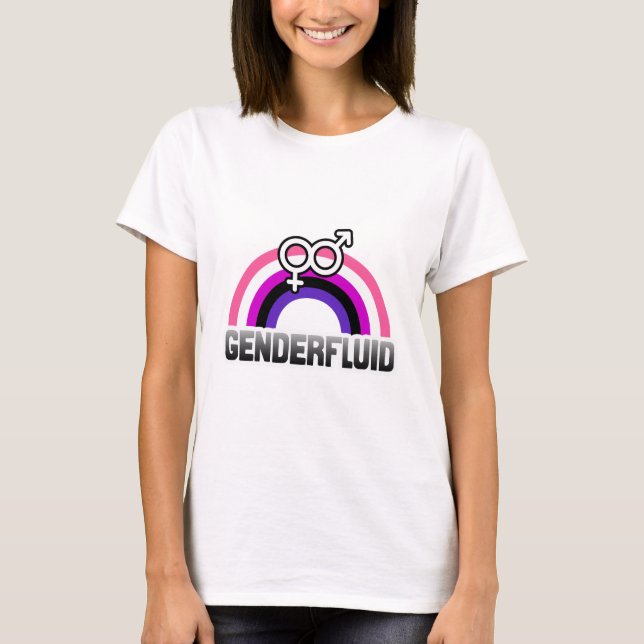 GENDERFLUID RAINBOW T-Shirt (Front)