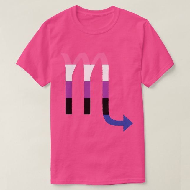 Genderfluid Scorpio T-Shirt (Design Front)