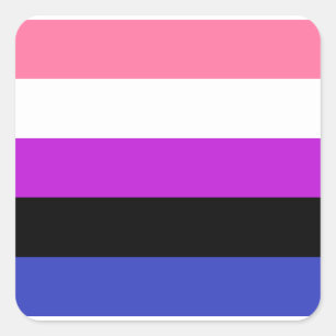 Genderfluid Square Sticker