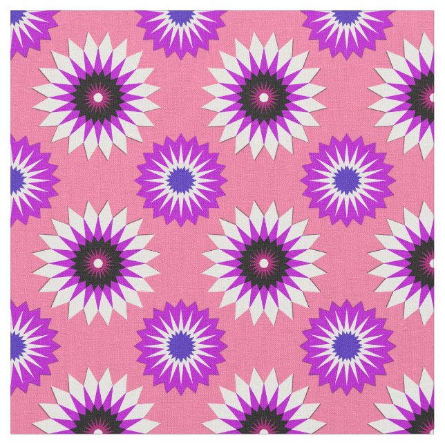 Genderfluidity pride colours /pink flower pattern fabric (Close Up)