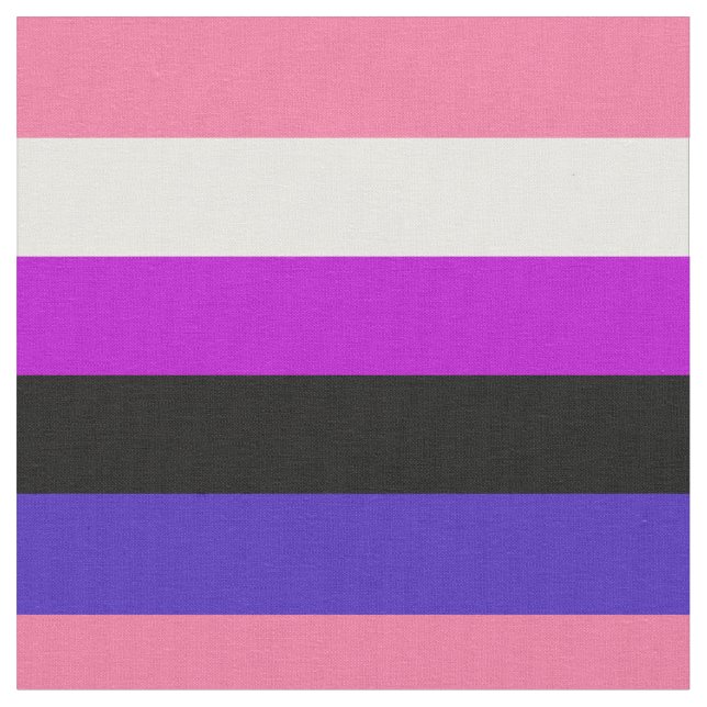 Genderfluidity Pride flag Fabric (Close Up)