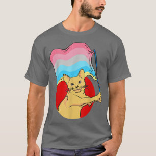 Genderflux Flag Cat - Nonbinary Gender T-Shirt