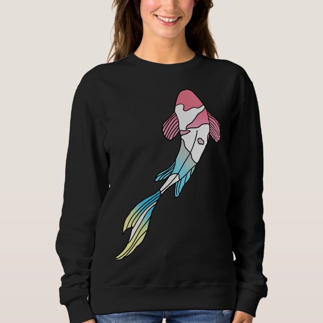 Genderflux Koi Fish Sweatshirt (Front)