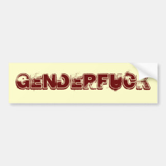 "Genderfuck" Bumper Sticker