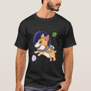 Genderqueer Corgi In Space Genderqueer Pride Flag T-Shirt