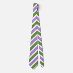 Genderqueer Flag Diagonal Stripe Neck Tie