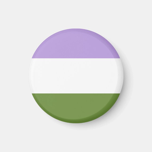 Genderqueer Flag Magnet (Front)