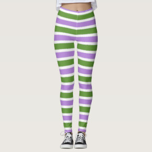 Genderqueer Flag Narrow Stripe Leggings