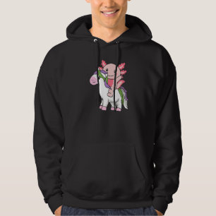 Genderqueer Flag Pride Lgbtq Axolotl On Unicorn Pr Hoodie