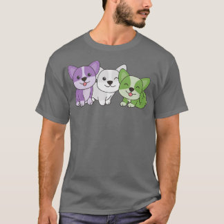 Genderqueer Flag Pride Lgbtq Dogs Genderqueer Corg T-Shirt