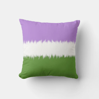 Genderqueer Flag Throw Pillow