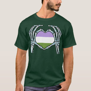 Genderqueer  Gay Skeleton  Nonbinary Gender  T-Shirt