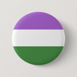 Genderqueer Gender Queer Trans Nonbinary 6 Cm Round Badge