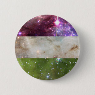Genderqueer nebula flag pin