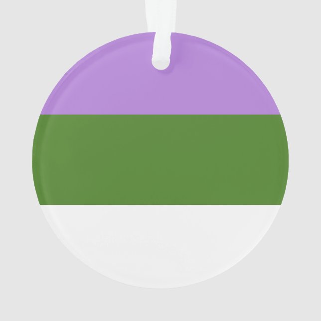 GENDERQUEER PRIDE 2014 PRIDE.png Ornament (Back)