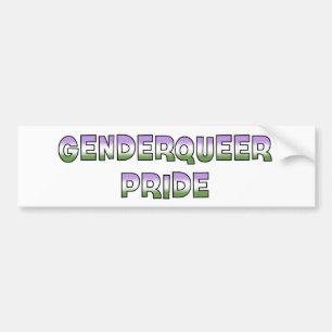 Genderqueer Pride Bumper Sticker