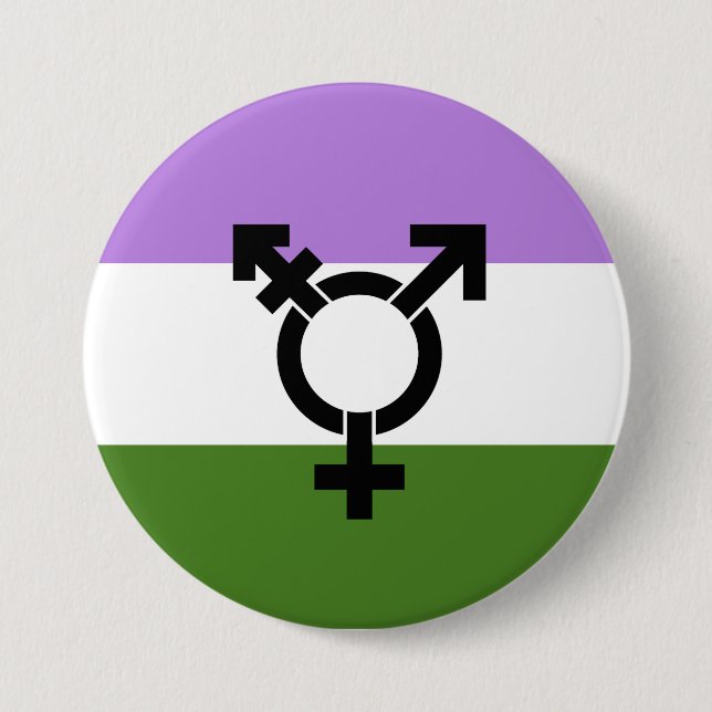 Genderqueer Pride Flag 7.5 Cm Round Badge (Front)