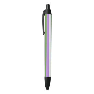 Genderqueer Pride Flag Black Ink Pen