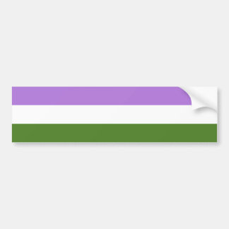 Genderqueer pride flag bumper sticker
