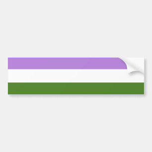 Genderqueer Pride Flag Bumper Sticker