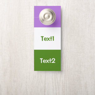 Genderqueer Pride flag Door Hanger