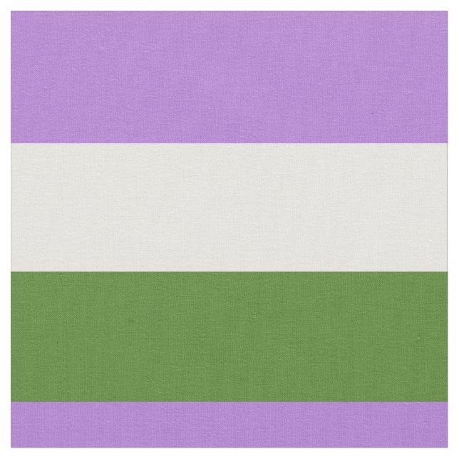 Genderqueer pride flag fabric (Close Up)