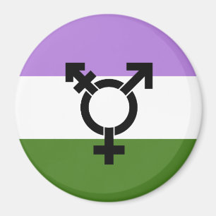 Genderqueer Pride Flag Magnet