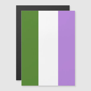 Genderqueer Pride Flag Magnetic Invitation