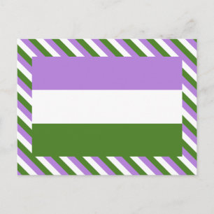 Genderqueer Pride Flag Postcard