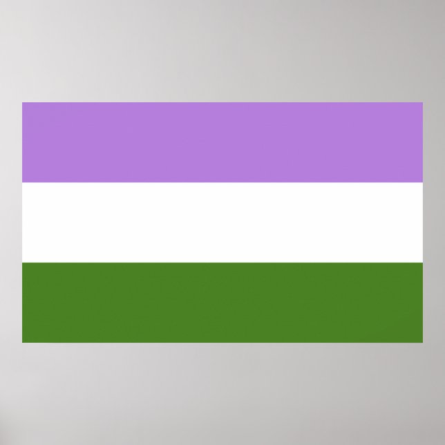 Genderqueer Pride Flag Poster (Front)