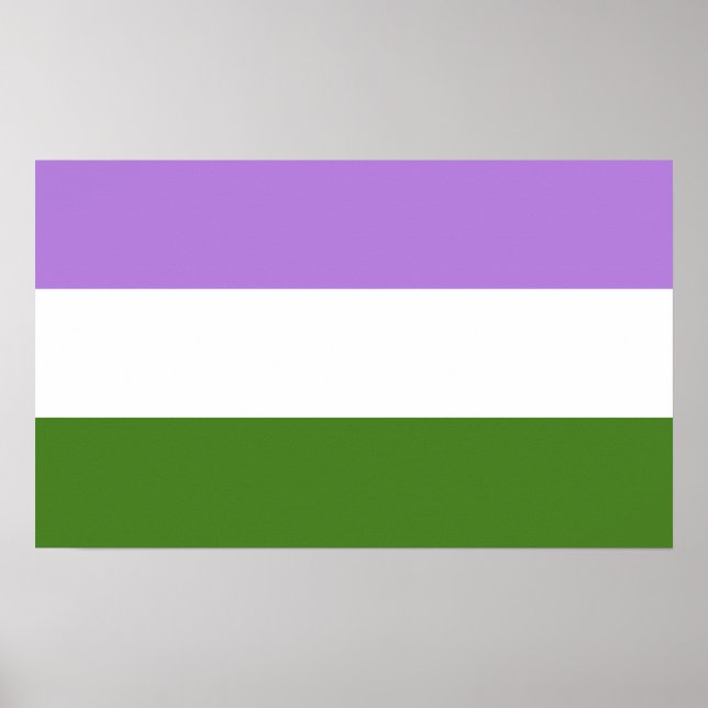 Genderqueer Pride Flag Poster (Front)