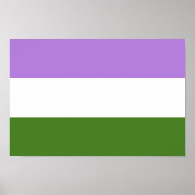 Genderqueer Pride Flag Poster (Front)